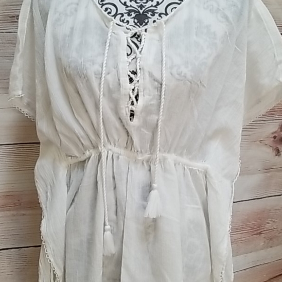 White Swim Cover Up Sz L (Old Navy) - Picture 10 of 14